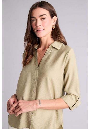 Defacto Regular Fıt Gömlek Yaka Uzun Kollu Gömlek M9407az26spkh271 Haki-kh271 Defacto Regular Fıt Gömlek Yaka Uzun Kollu Gömlek M9407az26spkh271 Haki-kh271