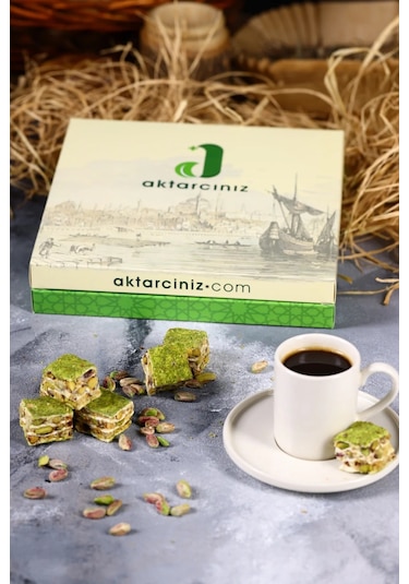 Toz Fıstıklı Çıtır Baklava Türk Lokumu 100g
