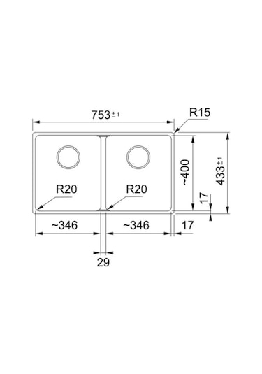 Maris Mrg 120-35-35 Avena Tezgah Altı Granit Eviye