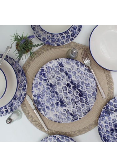 Snake 48 Parça Yemek Takımı Mavi