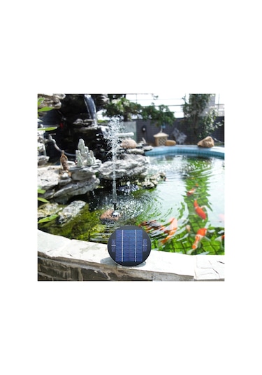 Springsun Güneş Enerjili Kuş Banyosu Pompası - 200l/saat Akış, 150cm Yükseklik, Fıskiye Kit