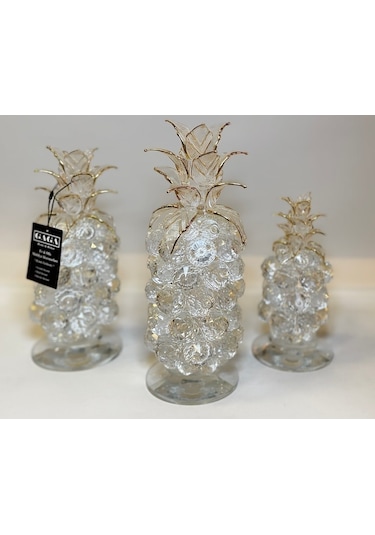 3'lü Byk.kristal Ananas Dekor Gaga-627