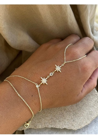 Taşlı Kuzey Yıldızı Şahmeran Altın