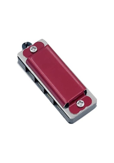 M141rd Mini Mızıka Kolye Zincir Dahil 4 Delik Kırmızı