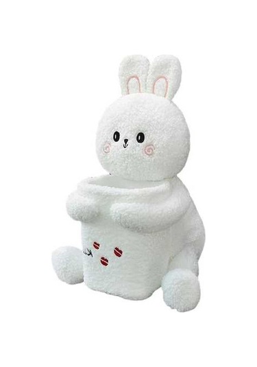 Createtech Yaratıcı Tavşan Suntek Kutusu Kol Doku Çöp Beyaz - Tavşan Araba Beyaz Nt Diğer