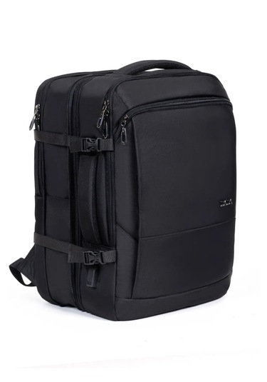 Çantachım Laptop Sırt Çantası 15.6 Inç Tam Körüklü Usb Bölmeli Siyah