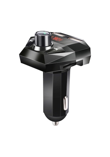 Sones G18 Araba Bluetooth Eller Serbest Mp3 Çalar Çift Usb Bluetooth Şarj Fm Verici Bluetooth Alıcısı Siyah