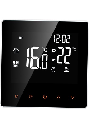 Akıllı Termostat Su / Gaz Kazanı Dijital Sıcaklık Kontrol Beyaz