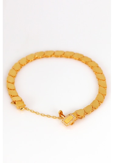 Çelikoğlu Kuyumculuk 14 Ayar Altın Pullu Trabzon Bileklik 8,32 Gr Sarı Altın