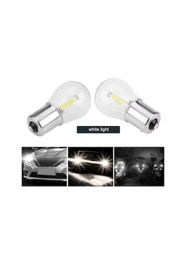 Shineyee 1156 T Tipi Cob Led Araba Feneri 2 Adet - Dc12v-28v, 30000 Saat Ömür, Ateşleme Flas, Beyaz Işık - Fren, Sinyal, Geri Vites Feneri