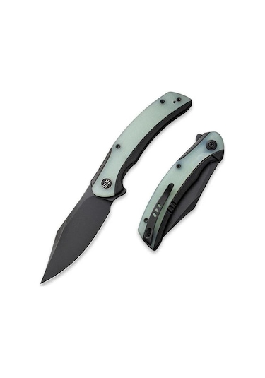 We Knife Snick Titanium Black G10 Natural Kamp Çakı Su Yeşili