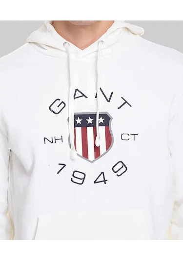Gant Erkek Sweatshırt 2015087-113 2015087-113 Beyaz Beyaz