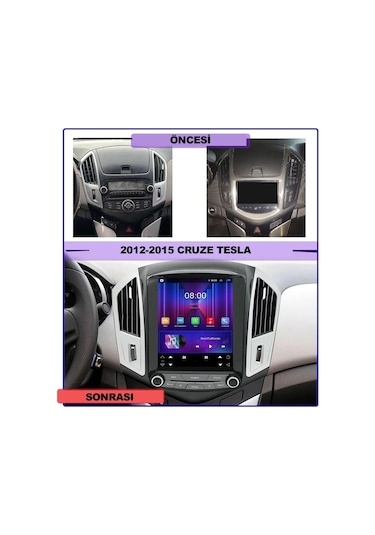 Cruze Yeni Göğüs Tesla Multimedya 4/64 Carplay Kablosuz 2012- Sonrası 10"
