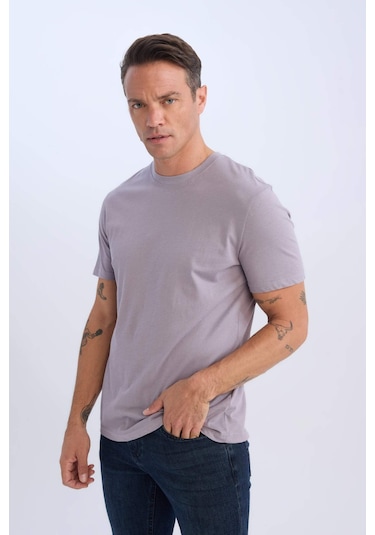 DeFacto %100 Pamuk New Regular Fit Bisiklet Yaka Basic Düz Kısa Kollu Tişört V7699AZ25SPPR495 DeFacto %100 Pamuk New Regular Fit Bisiklet Yaka Basic Düz Kısa Kollu Tişört V7699AZ25SPPR495