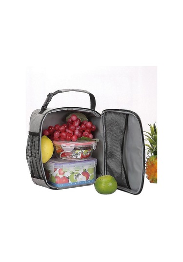 Öğle Yemeği Çantası Yetişkinler İçin Yalıtımlı Öğle Yemeği Kutusu Öğle Yemeği Kutusu Öğrenci Öğle Yemeği Çantaları L Bordo Çok Renkli