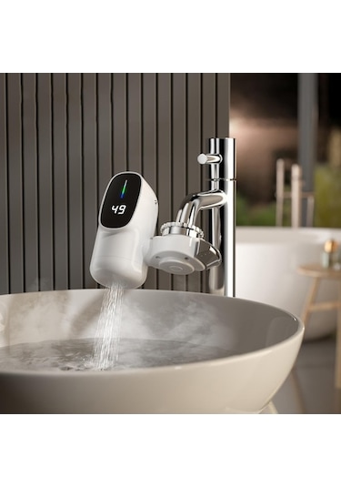 Maoyaya Suntek Elektrikli Musluk Hızlı Isıtma Ofis Banyo .