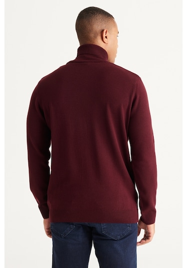 AC&Co / Altınyıldız Classics Erkek Bordo Standart Fit Tüylenme Yapmayan Tam Balıkçı Yaka Triko Kazak Bordo AC&Co / Altınyıldız Classics Erkek Bordo Standart Fit Tüylenme Yapmayan Tam Balıkçı Yaka Triko Kazak Bordo