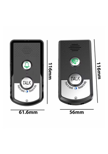 Yenilzd Telsiz Uzun Menzilli Kablosuz Kapı Zili Ünitesi Su Geçirm