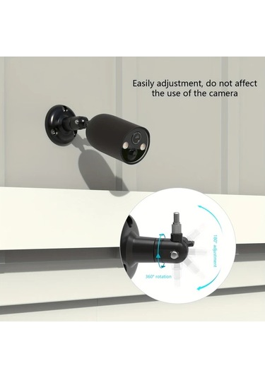 Honeybeeshop Tapo C425 Magcam Silikon Kılıf Ve Duvara Montaj Seti Siyah Tek Adet Siyah