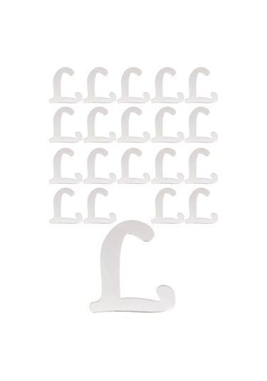 Kına Atölyesi 20 Ad Karışık Pleksi Harfleri 4Cm Gümüş