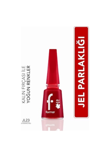 Flormar Oje - Jelly Look Nail Enamel Jl23 Stunning Red 8690604282173