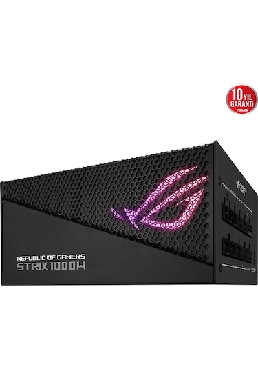 Asus ROG Strix 1000 W 80+ Gold Aura Edition PCIe Gen 5.0 Tam Modüler RGB Güç Kaynağı