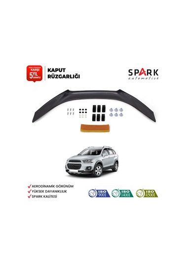 Chevrolet Captiva 2012-2019 Uyumlu Kaput Rüzgarlığı 3mm