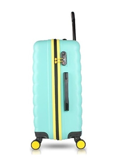 My Valiz Colors Abs Kabin Orta Ve Büyük Boy Mint Yeşili 3'lü Valiz Seti Çok Renkli