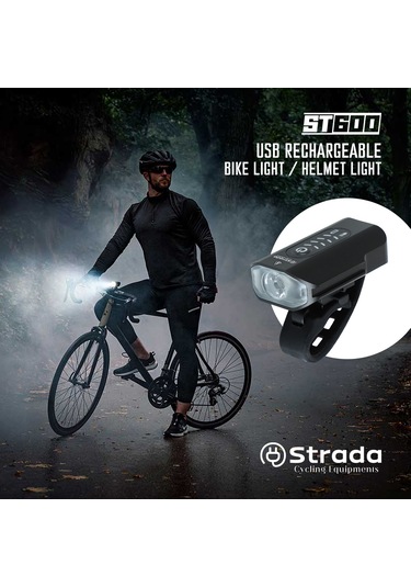 Stradacycles St-600 Çift Yönlü Lityum Şarj Edilebilir Far