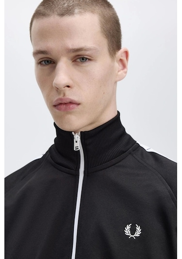 Fred Perry Erkek Siyah Logo Detaylı Ceket Çok Renkli