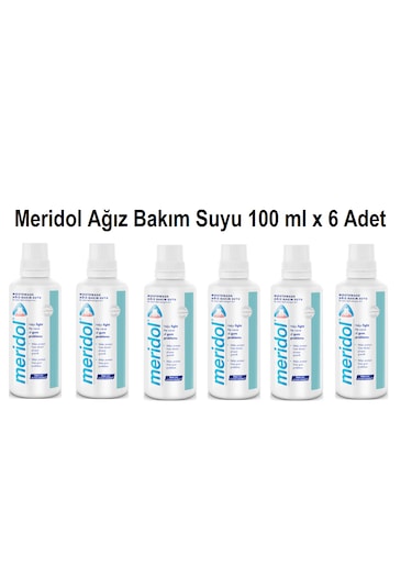 Meridol Ağız Bakım Suyu 100 Ml X 6 Adet Set