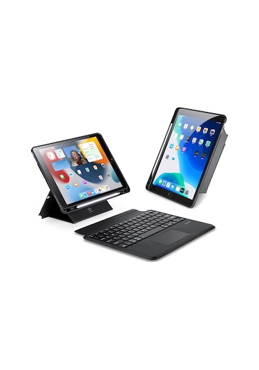 iPad Uyumlu Air 10,5 İnç Bluetooth Klavyeler Manyetik Ayrılabilir Tablet Standı Kılıf