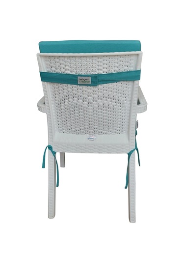 Mirzade 4 Adet Elit Yüksek Arkalı Minder Duck Bezi-su Yeşili 001