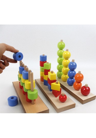 Şekilleri Ve Renkleri Öğreniyorum Ahşap Akıl Ve Zeka Oyunları Set