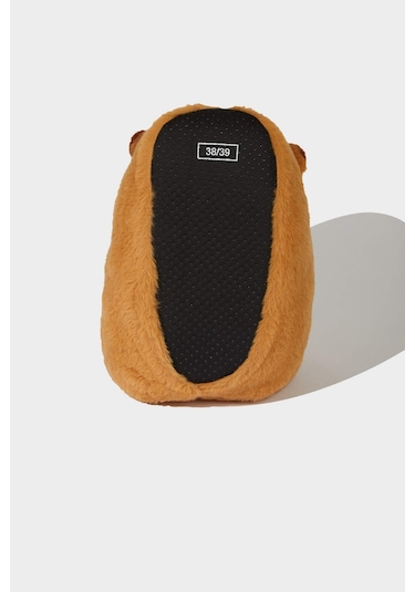 Defacto Kadın Düz Taban Panduf F1608ax25wnbn340 Kahve-bn340