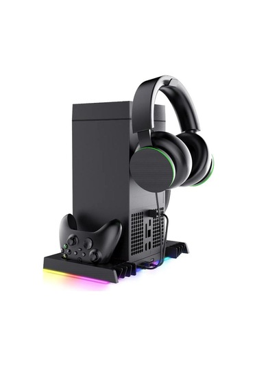Xbox Series X Uyumlu Şarjlı Fanlı Rgb Li Dikey Stand İpega Pg-xbx024s