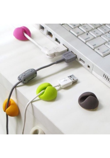 Kablo Sabitleyici Aparat 6 Adet - 24242405784sa Çok Renkli