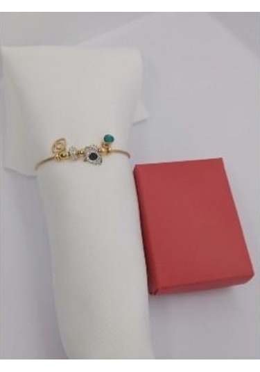 Stainless Steel Nazarlık Tasarımlı Çelik Bileklik