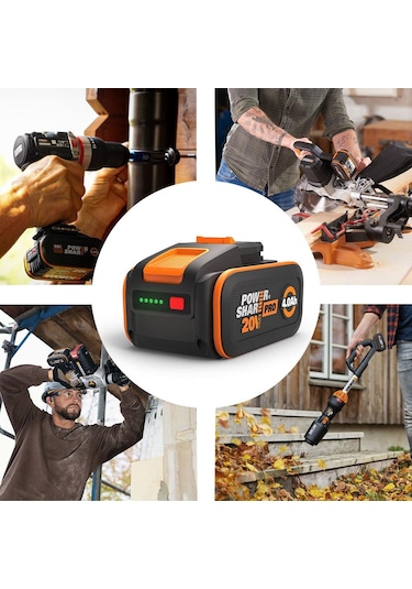 Worx Wa3644 20volt 4.0ah. Li-ion Powershare Pro Yedek Akü