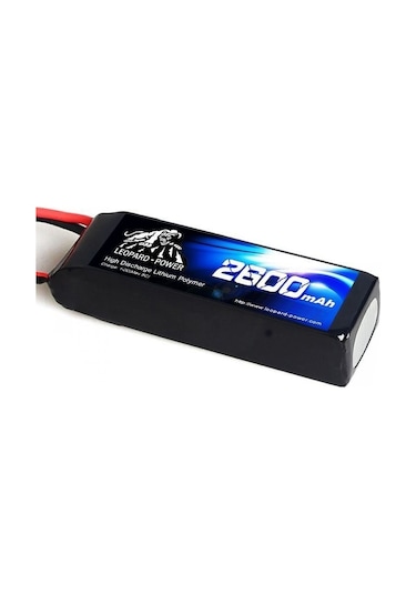 Leopard Power 2600 mAh 22.2V 6S 25C Lipo Batarya Pil T Plug