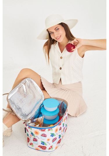 Superbag 22 Litre Piknik/kamp Çantası Sepeti. Termal Termos Çanta Sıcak-soğuk Koruma Sağlar Verona-20250141 Verona Çok Renkli