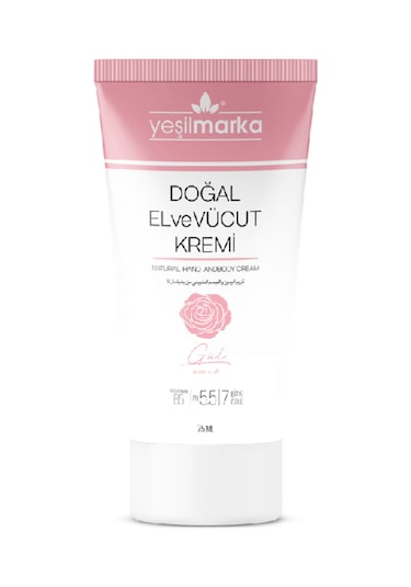 Yeşilmarka Doğal El ve Vücut Kremi Gül 75 ML