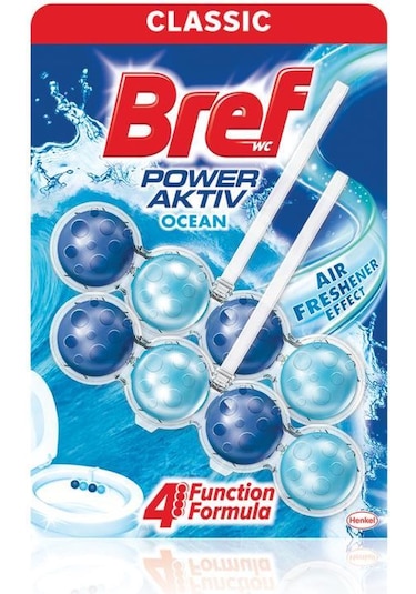Bref WC Power Aktiv Duopack Katı Tuvalet Bloğu Okyanus 5 x 2'li Paket