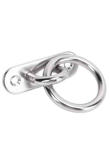 2'li Halkalı Mapa. Paslanmaz Krom. 2 Delikli 6mm