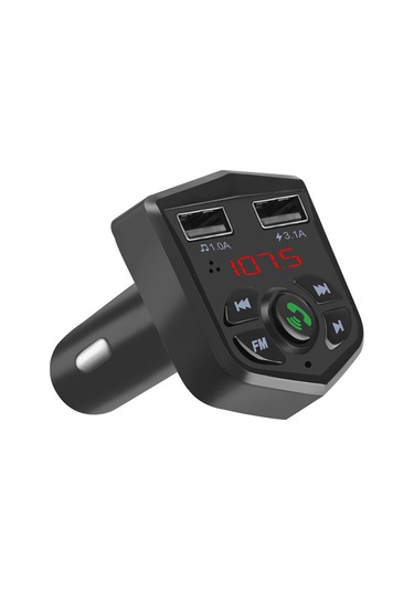 Springsun Siyah Oto Bluetooth V5.0 Fm Transmitter, 803e Modeli, Çift Usb Hızlı Şarj, Mp3 Çalar, Dayanıklı Ve Kompakt Tasarım