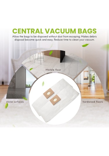 Shop Vac 1,5 Galon Vakum İçin 9 Paket Filtre Torbası Yedek Parça