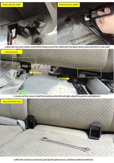 Pazly Honda City 2008-2019 Çocuk Koltuğu Bağlantı Kiti - Kolay Montaj, Sağlam Çelik Yapı