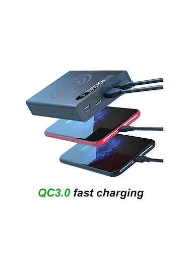 Beyaz Cx5 Taşınabilir Güç Kaynağı Kılıfı Ayrılabilir Dıy 5x18650 Şarj Cihazı Kılıfı Hız Şarj Güç Bankası Kutusu Powerbank 57781498