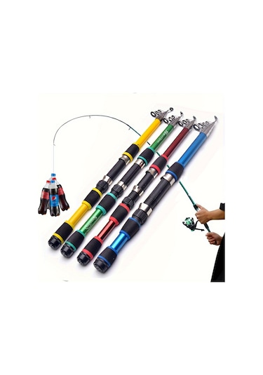 1 Adet Hafif Teleskopik Olta Sarı 2.1m