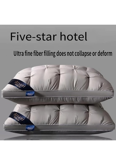 Trendooze 2 Adet Kadife Pembe Ekmek Yastığı Seti Orta Destekli Yetişkin Otel Yastıkları Diğer